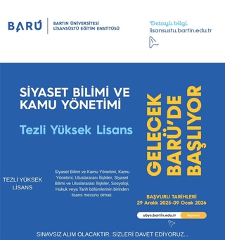 2025/2026 SBKY Bahar Dönemi Tezli Yüksek Lisans Öğrenci Alımları