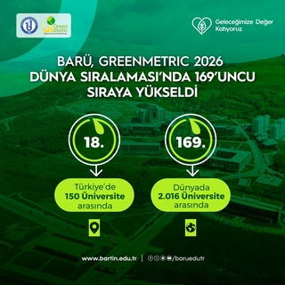BARÜ, GreenMetric 2026 Dünya Sıralaması’nda 169’uncu sıraya yükseldi