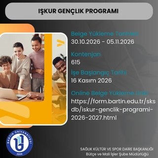 İşkur Gençlik Programı Belge Yükleme(30.10.2026-05.11.2026)