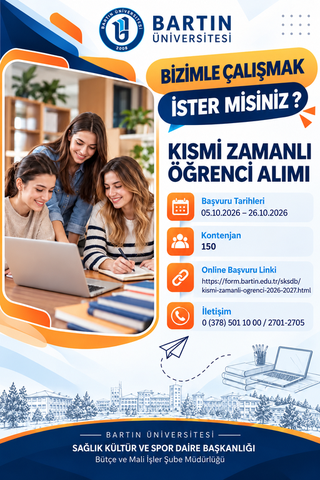 Bizimle Çalışmak İstermisiniz ?  (Kısmi Zamanlı Öğrenci Alımı)