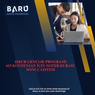 İşkur Gençlik Programı 615 Kontenjan İçin Noter Kurası Sonuç Listesi