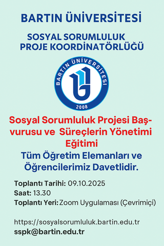 Sosyal Sorumluluk Proje Koordinatörlüğü Proje Başvuru ve Süreçlerin Yönetimi Eğitimi