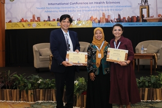 Doç. Dr. Hicran Karataş, Endonezya’da düzenlenen 4. International Conference on Health Sciences (ICHS) Lapsamında En İyi Sözlü Sunum (Best Oral Presentation) Ödülü’ne Layık Görüldü