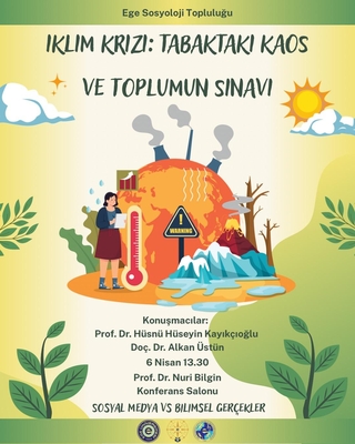 Doç. Dr. Alkan Üstün Ege Üniversitesi'nin İklim Değişikliği Paneline Katıldı