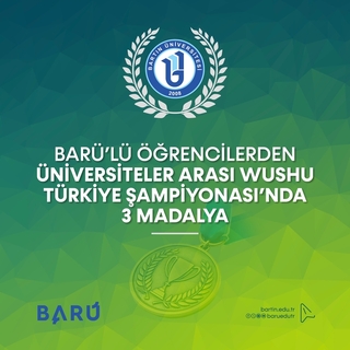 Bartın Üniversitesi (BARÜ) Spor Bilimleri Fakültesi ve Lisansüstü Eğitim Enstitüsü öğrencileri Üniversiteler Arası Wushu Türkiye Şampiyonası’nda 2 altın ve 1 gümüş madalya kazandı.