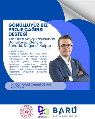 Bartın Üniversitesi’nin Sporda Gönüllülük Projesine Bakanlık Desteği