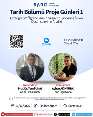 Tarih Bölümü Proje Günleri 1 etkinliği yapıldı.