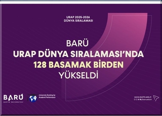 BARÜ URAP 2025-2026 Dünya Üniversite Sıralaması'nda 128 basamak yükseldi