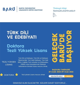 Tezli Yüksek Lisans ve Doktora programlarımız için başvurular başladı.