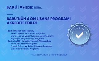 BARÜ’nün 6 ön lisans programı akredite edildi