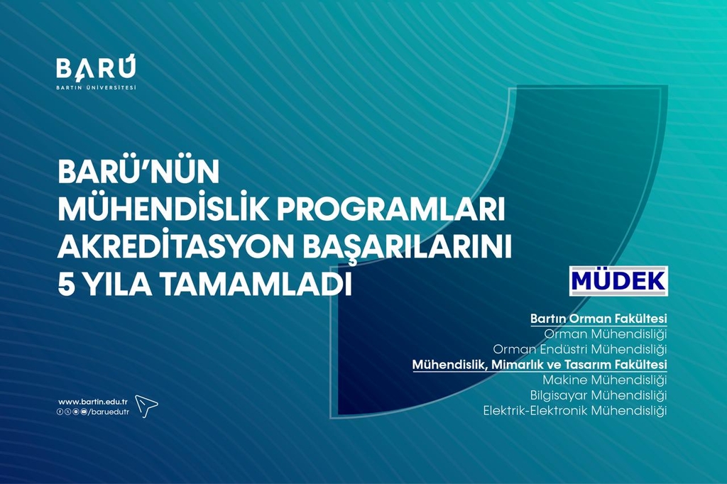 BARÜ’nün mühendislik programları akreditasyon başarılarını 5 yıla tamamladı Kapak