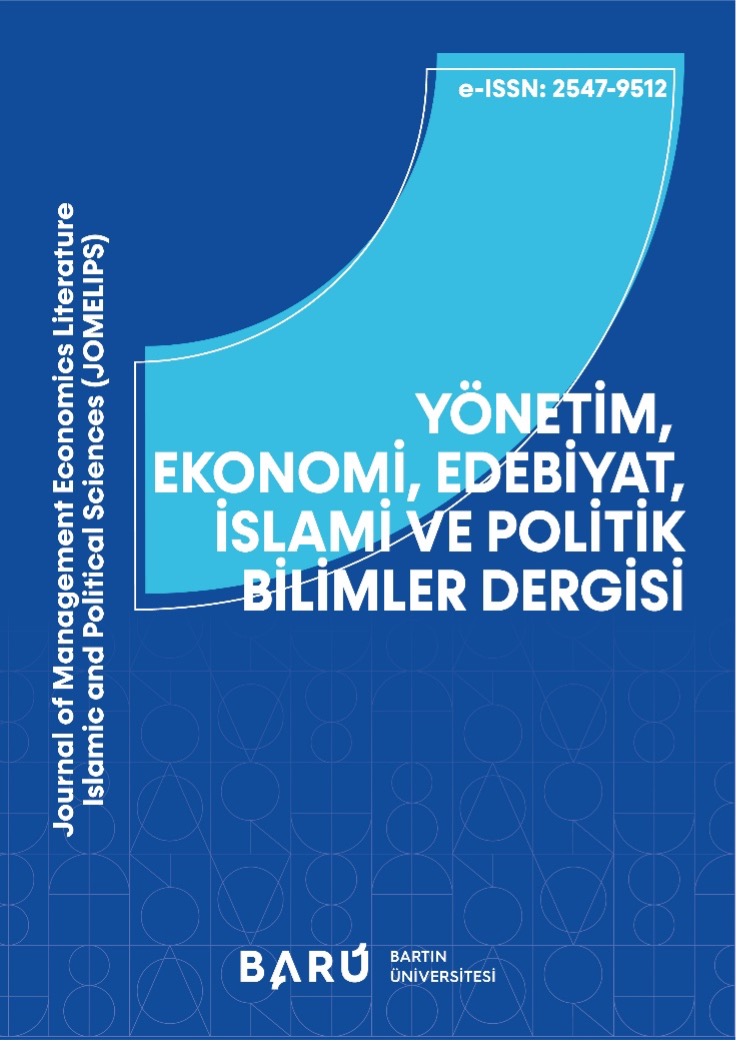 Y&ouml;netim Ekonomi Edebiyat İslami ve Politik Bilimler Dergisi