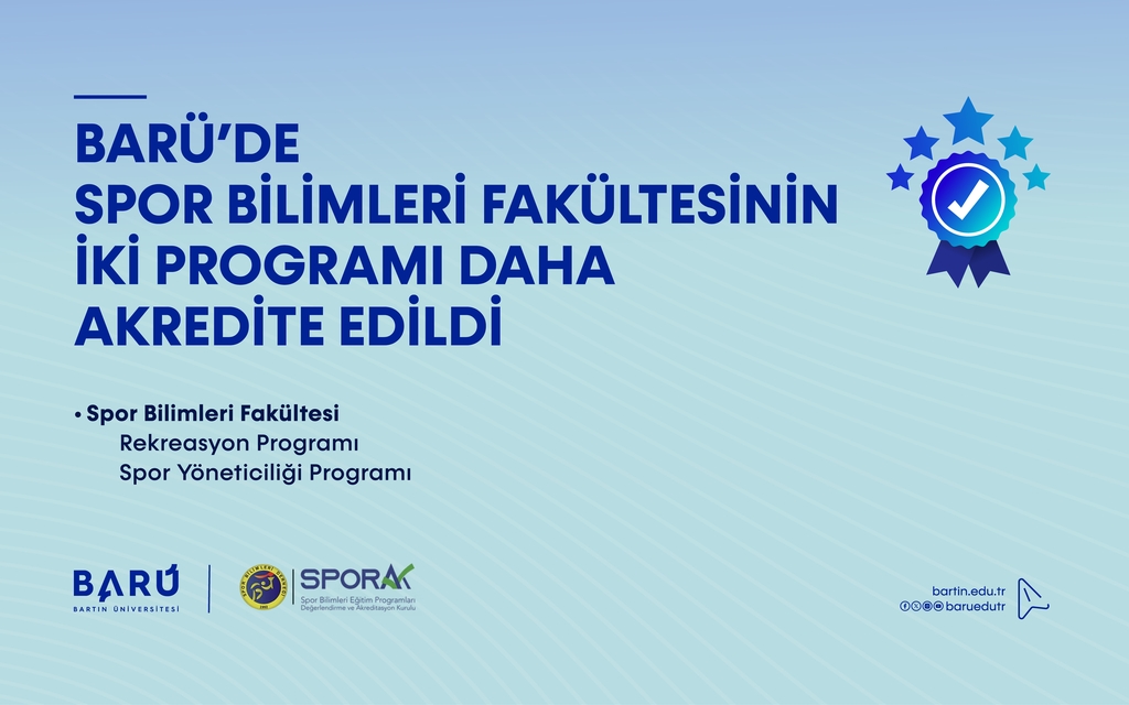 BARÜ’de Spor Bilimleri Fakültesinin iki programı daha akredite edildi Kapak