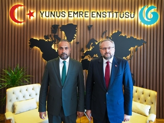 Rektör Akkaya’dan Yunus Emre Enstitüsü Başkanı Argun’a hayırlı olsun ziyareti