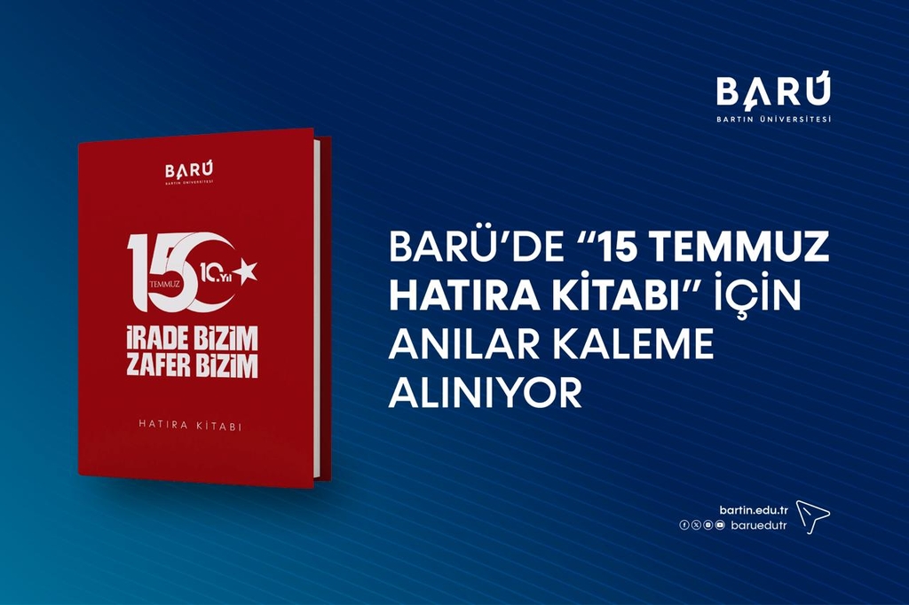 BARÜ’de “15 Temmuz Hatıra Kitabı” için anılar kaleme alınıyor Kapak