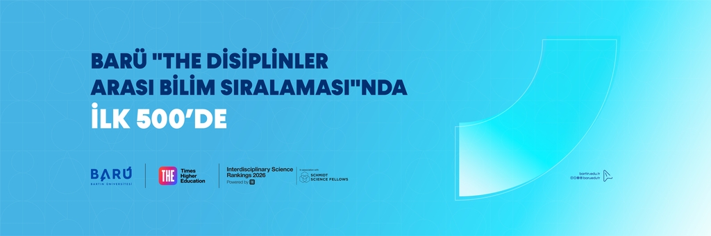 BARÜ "THE Disiplinler Arası Bilim Sıralaması"nda Dünyada ilk 500’de