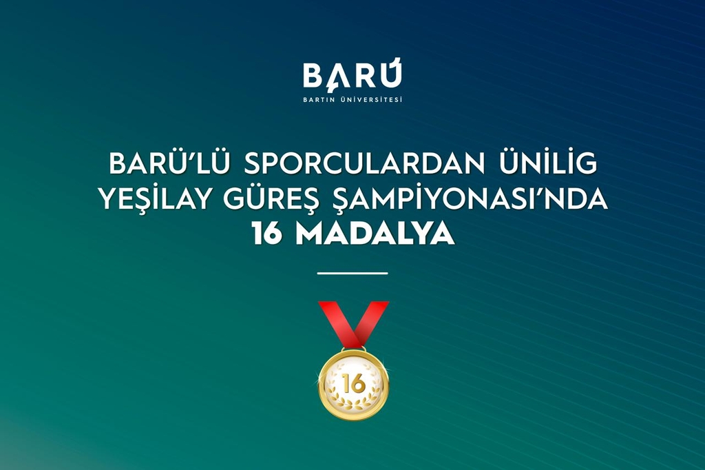 BARÜ’lü sporculardan ÜNİLİG Yeşilay Türkiye Güreş Şampiyonası’nda 16 madalya Kapak
