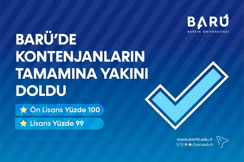 BARÜ’de kontenjanların tamamına yakını doldu Kapak