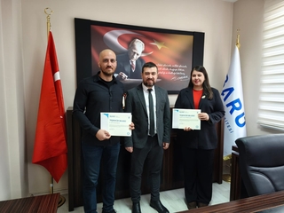 Yüksekokulumuzda Hazırlık Programları Öğretim Elemanlarına Teşekkür Belgesi