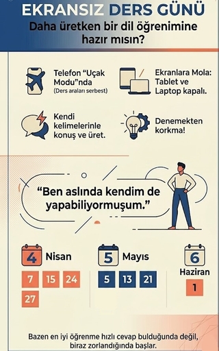 Yabancı Diller Yüksekokulunda “Ekransız Ders Günü” Projesi Başarıyla Tamamlandı